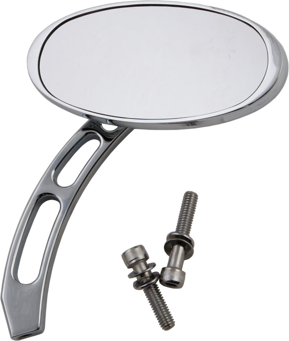 Custom Oval Mirror Chrome L/R 5"