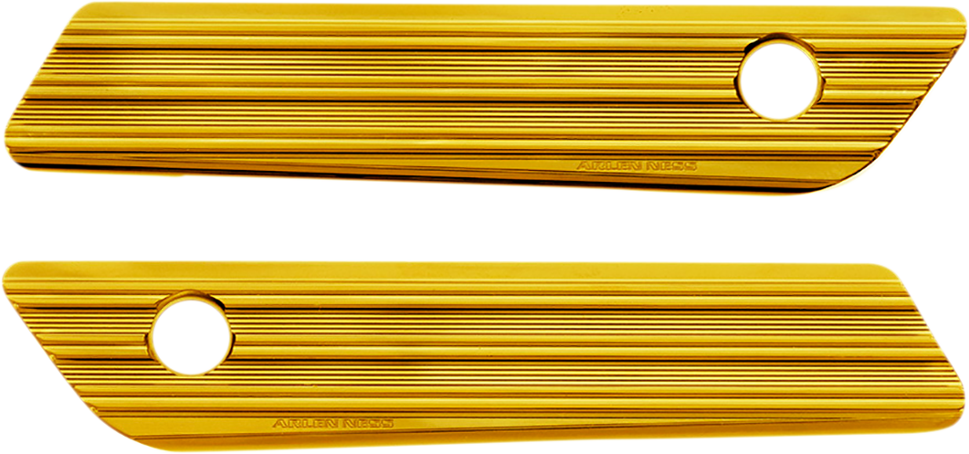 ARLEN NESS Saddlebag Latch Covers - Gold 03-606