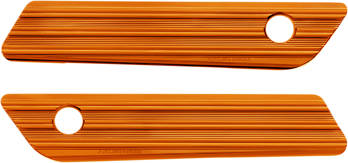 ARLEN NESS Saddlebag Latch Covers - Orange 03-610