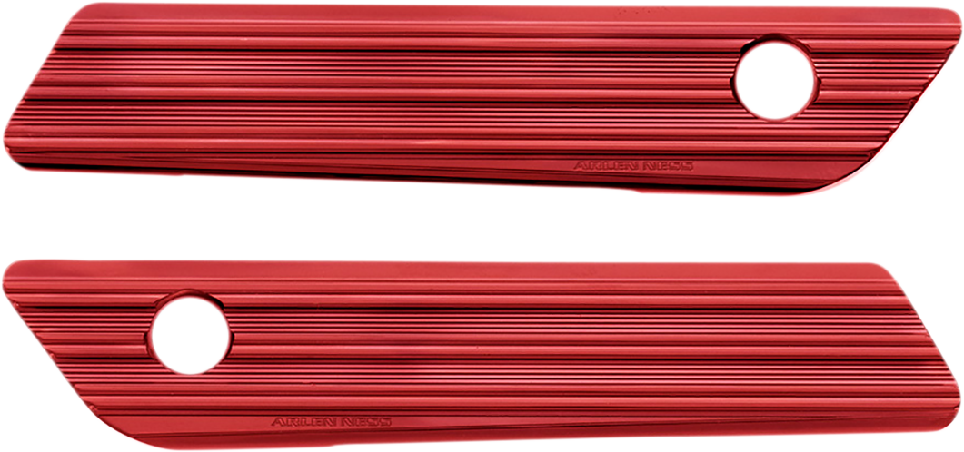 ARLEN NESS Saddlebag Latch Covers - Red 03-616