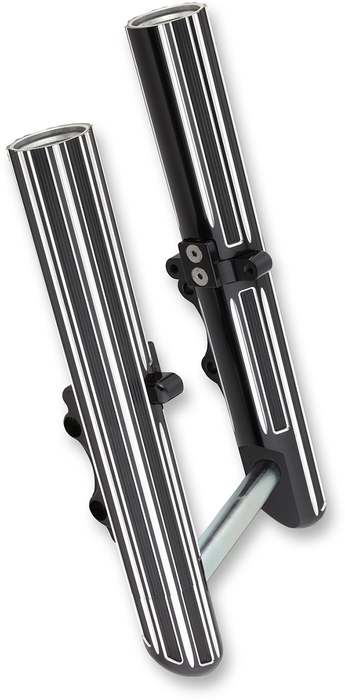 ARLEN NESS Fork Legs - Black Anodized - Hot Legs - Custom Single Disc - 10-Gauge 40-518