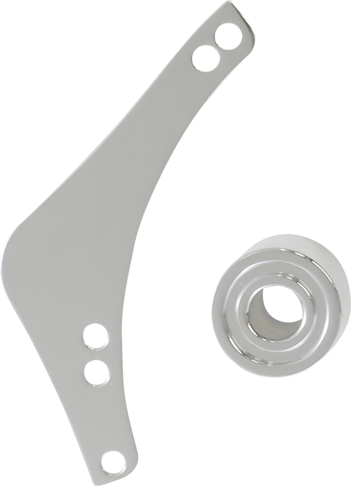 ARLEN NESS Replacement Breather Bolt Cover Plate - Inverted/Method/Clear Tear/Sidekick - Left - Chrome 600-053