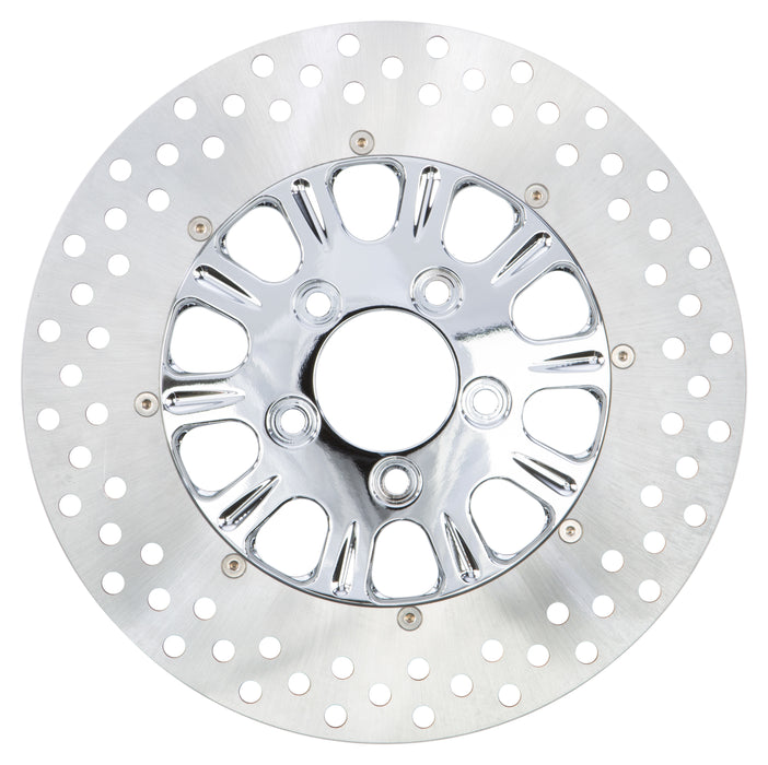 2pc Rear Right Luck Disc Chrome 11.8"