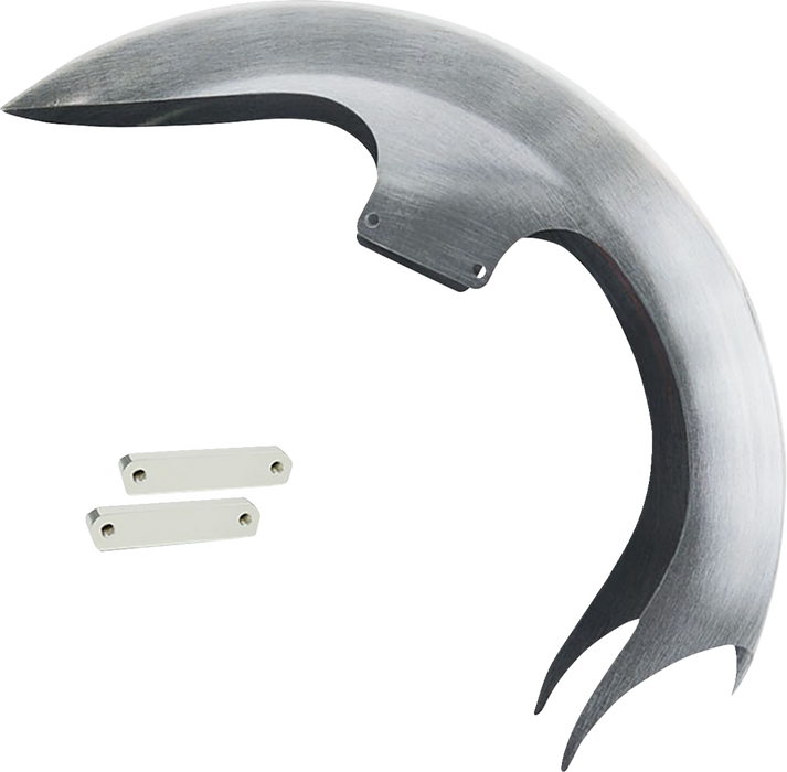 PAUL YAFFE BAGGER NATION Talon Front Fender - 21" Wheel - With Chrome Fender Adapters - Touring Models TALON21-14L-C