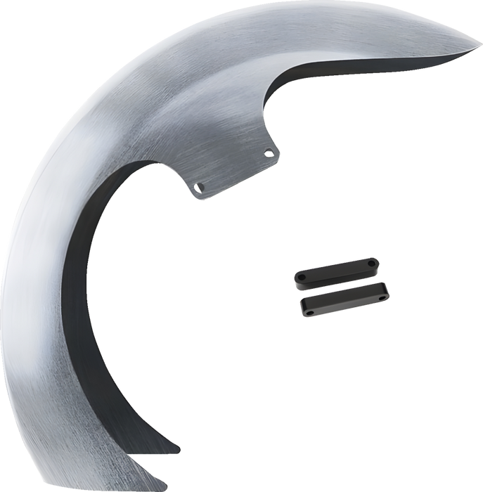 PAUL YAFFE BAGGER NATION DEI Front Fender - OEM - 19" Wheel - With Black Adapters PYO:DEI-OEM-23CVO-B