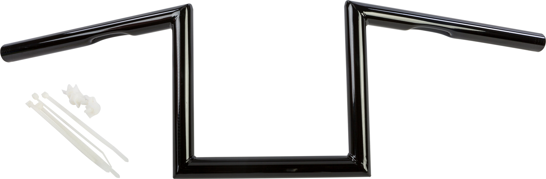 Z Bar One Inch Dimpled 8 Inch Gloss Black