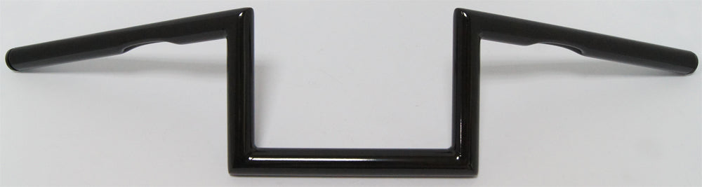 Z Bar One Inch Dimpled 6 Inch Gloss Black