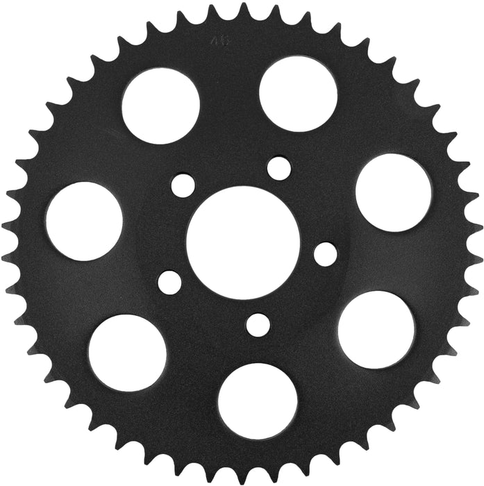 Textured Black Rr Sprocket Dished 46t 2000 13 Big Twin