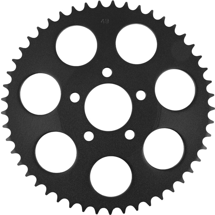 Textured Black Rr Sprocket Dished 49t 00 13 Big Twin