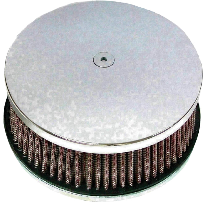 Round Air Cleaner Hp Classic Smooth Chrome 5 7/8"