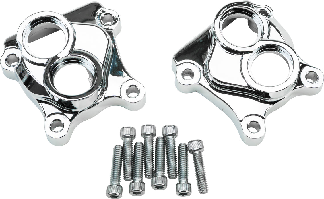 Twin Cam Tappet Cover Set Chrome