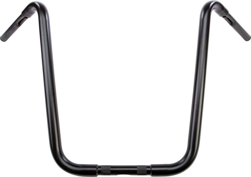 Ape Hanger 1 1/4" Black 20" 1" Thru Clamp   Cable